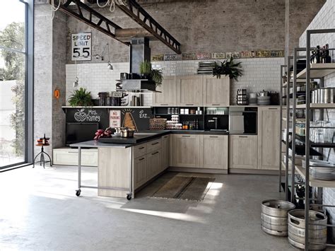 This is labeled as an industrial #kitchen but note the rangehood which has been tiled. Industrial kitchen designs applied with fashionable decor ...