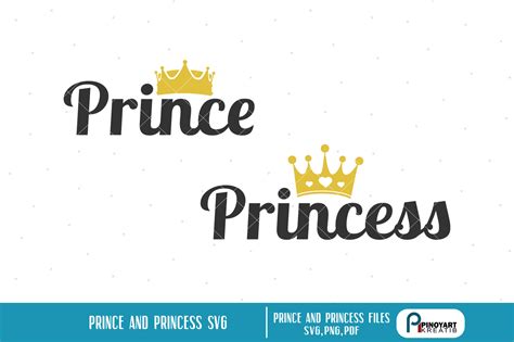 Princess Svg Princess Svg File Prince Svg Prince Svg File Svg Png