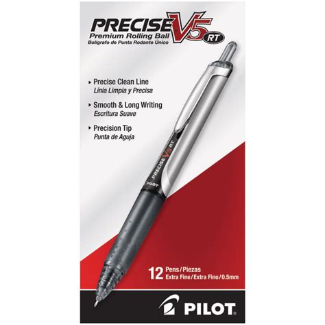 Pilot® Precise™ V5 Liquid Ink Retractable Rollerball Pens Extra Fine