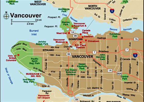 Vancouver Maps Navigate Easily Around Vancouver With These Detailed Maps