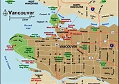 Map of Vancouver Canada