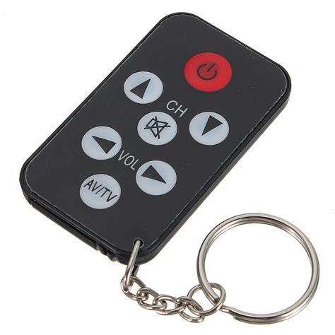 Universal Infrared IR Mini TV Remote Control Keychain Key Ring Gadget
