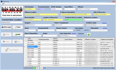 Police-designed Evidence Management System