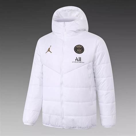 Rare psg jordan varsity jacket brand new never worn size large ck9665 610. PSG X Jordan Training Football Winter Jacket White 2021