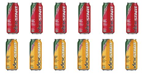 Luv Box Variety Mtn Dew Kickstart Pack 16 Oz Bottles