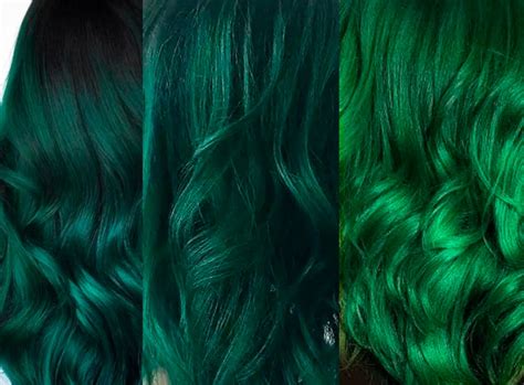 Dark Green Hair Extensions Emerald Green Aesthetic Forest Etsy