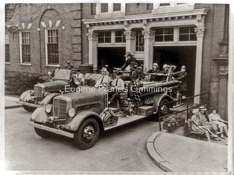 Early 20th Century Fire Engines By Eugene Francis Cummings Redbubble