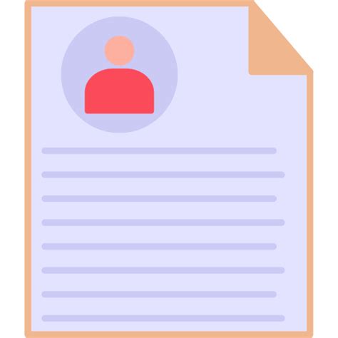 Icono De Curriculum Vitae Generic Flat