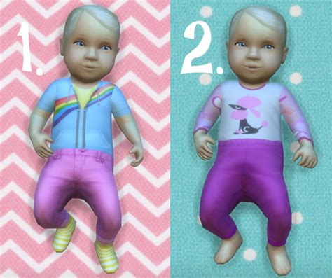 Baby Overrides Set 10 Light Skingirl Blond At Budgie2budgie Sims 4 Updates