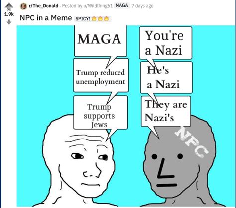 What Is Npc The Popular New Far Right Meme