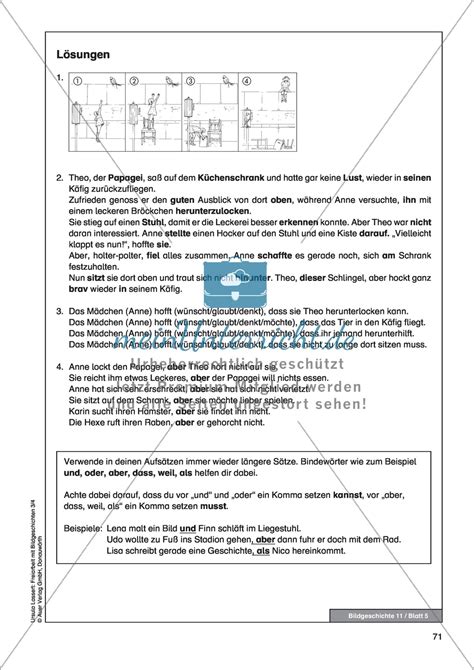 Bildergeschichte klasse 4 mit musterlösung / aufsatz 4 6 klasse bildergeschichte ubungsprogramm fur die 4 6 klasse mit herausnehmbarem losungsteil lehrerbibliothek de : Bildergeschichte "Der ungehorsame Papagei": Bildmaterial + Arbeitsblätter + Lösungen ...