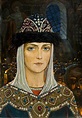 Princess Eudoxia in the Temple by Ilya Glazunov, from the cycle The ...