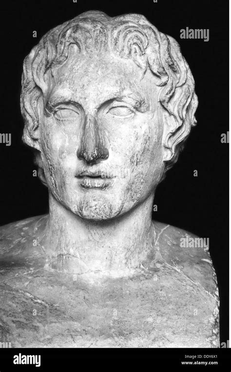 Alexander The Great Lysippos Louvre Black And White Stock Photos