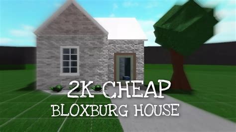 Welcome To Bloxburg Cheap 2k House Speed Build Youtube
