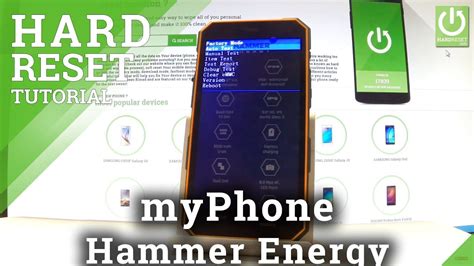 Hard Reset Myphone Hammer Energy Bypass Screen Lock Clear Emmc