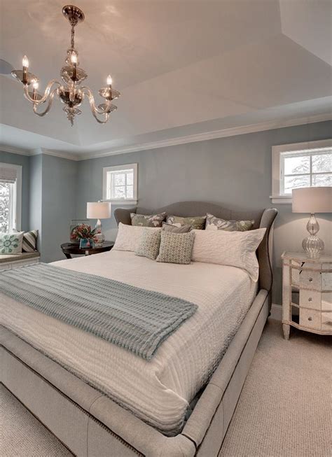 Gray Blue Master Bedroom In 2020 Bedroom Paint Color Inspiration