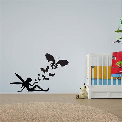 Fairy Butterflies Wall Art Decal For Kids By Vinyl Revolution