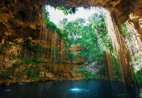 Mybestplace Ik Kil The “sacred Blue Cenote” Of Yucatán