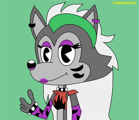 (RQ) Roxanne Wolf in Fazbear and Friends style by CatMarioCore on