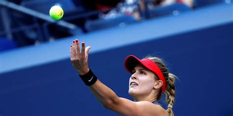 kooyong classic eugenie bouchard posts first win of the year dominic thiem withdraws through