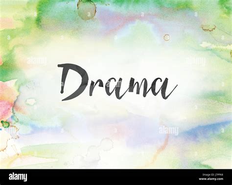 The Word Drama Concept And Theme Written In Black Ink On A Colorful