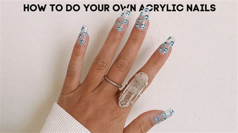 Easy Diy Acrylic Nails At Home Step By Step Tutorial Youtube