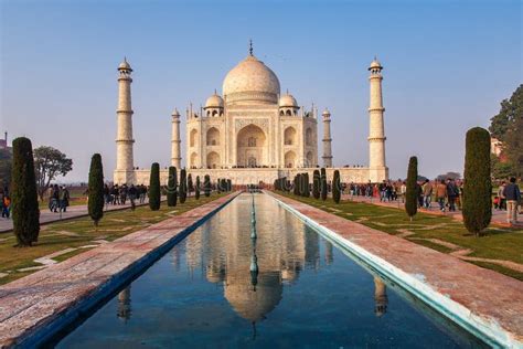 Taj Mahal In Agra City Uttar Pradesh State India Editorial Stock