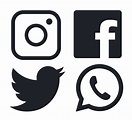 Facebook, Twitter and Instagram logo | Instagram logo, Facebook and ...