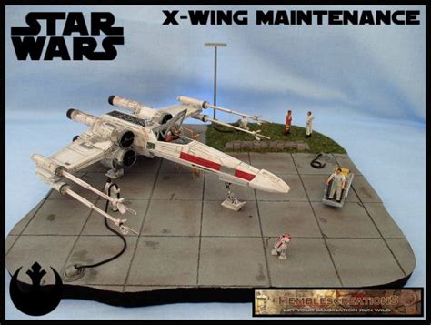 X Wing Star Wars Custom Diorama Playset