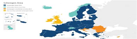Davon sind 22 staaten teil der eu. Schengen Staaten Karte