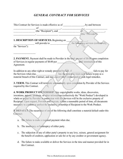 Contract Document Template Contractor S Request For Information