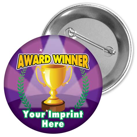 Custom Metal Button Award Winner