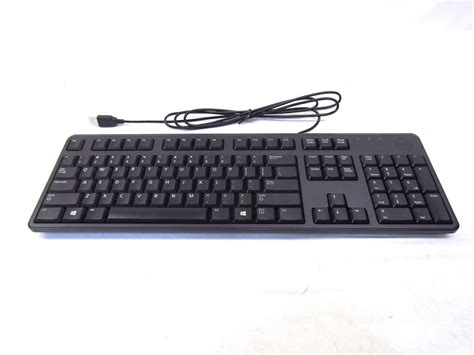 New Dell Kb212 B Wired Usb Keyboard Ergonomic Adjustable Tilt
