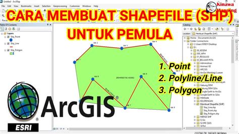 Membuat Shp Shapefile Dan Edit Atribut Tabel Di Arcgis How To