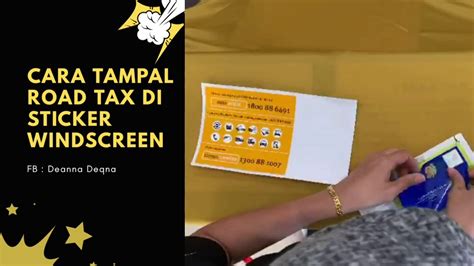You may only one files at a time. Cara tampal road tax di sticker windscreen - YouTube