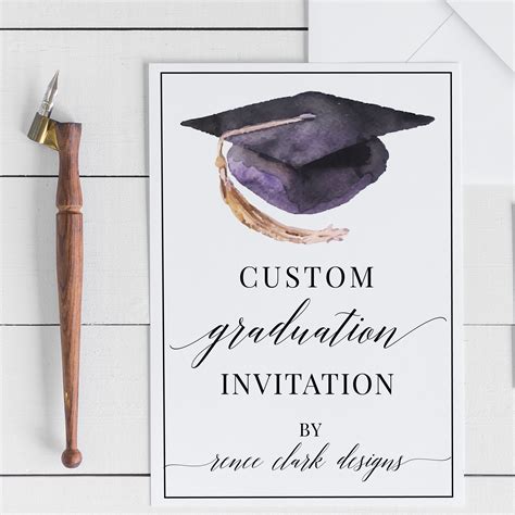 Custom Graduation Invitation Graduation Cards And Etsy Graduation
