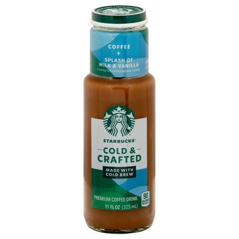 Save On Starbucks Cold And Crafted Coffee Drink Splash Of Milk And Vanilla