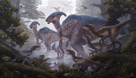 Raptors By Kerembeyit Dinosaur Images Dinosaur Illustration Dinosaur Art
