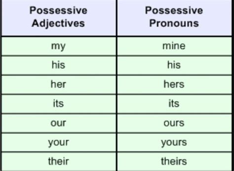 Adjetivos E Pronomes Possessivos Estudos De Ingles Amino