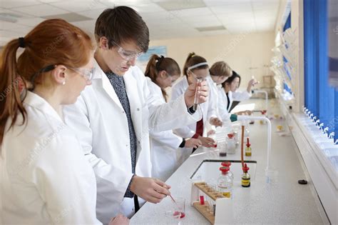 Students Working In Chemistry Lab Stock Image F0066910 Science