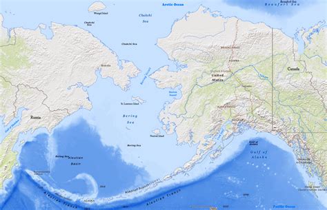 Map Of Alaska And Bering Sea