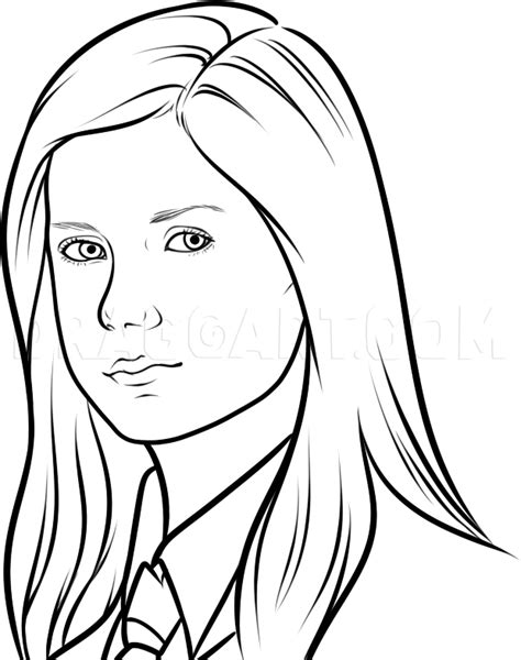 how to draw ginny weasley step by step drawing guide by dawn harry potter