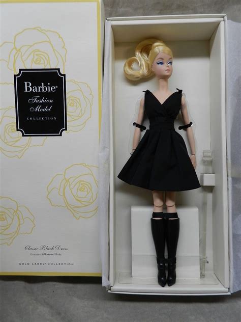 Barbie Silkstone Classic Black Dress Nrfb Spielzeug Puppen Gredevel Fr