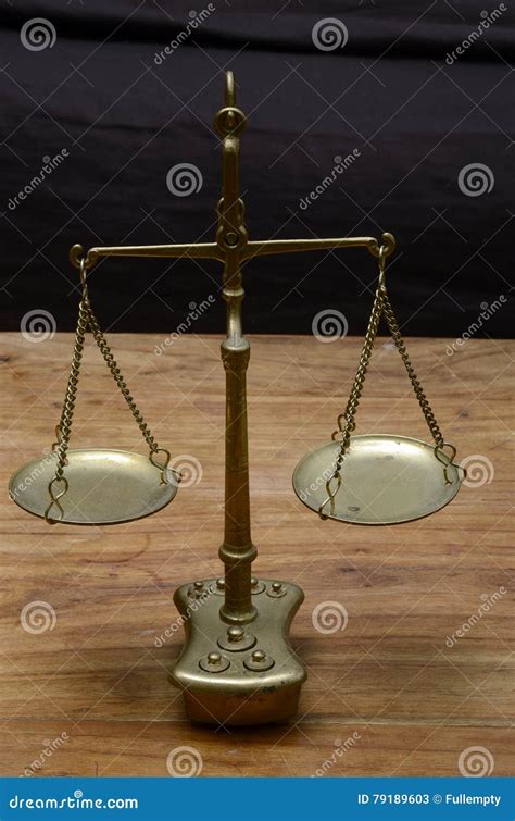 Golden Weighing Scale Stock Image Image Of Gold Pros 79189603