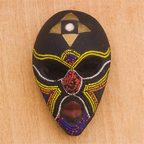 African Wood Mask Emyinnaya African Masks Wall Mask Mosaic
