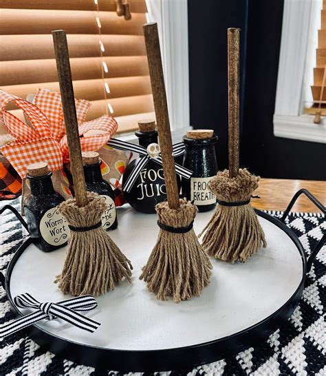 Each Individual Broom Stands At Approximately 6 Inches Tall Crafted