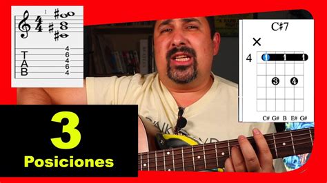 Acorde Do Sostenido Séptima 🎸 Do7 🎸 C7 En Guitarra Youtube