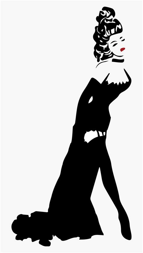 Transparent Burlesque Clipart Woman Silhouette Burlesque Hd Png