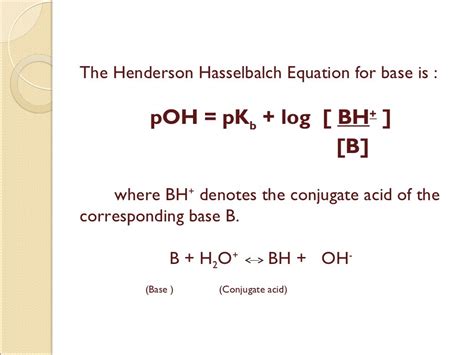 Henderson Hasselbalch Equation