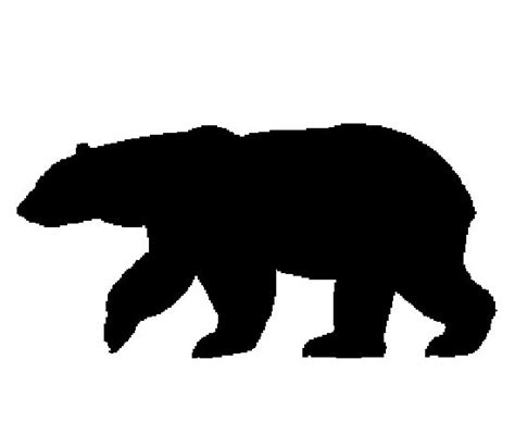 Bear Silhouette Stencil At Getdrawings Free Download